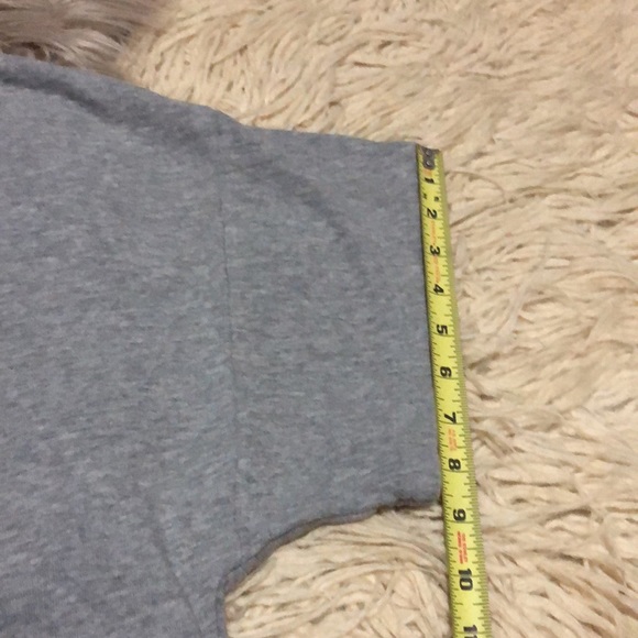 Victoria’s Secret Crop Lounge Top-Sz M/Oversized Fit-Gray-Cotton Blend-EUC - Picture 14 of 16